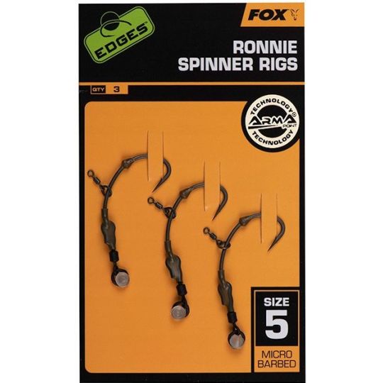 PRZYPON FOX HAKI RONNIE MED CURVE HACZYK 5 3szt PRZYPON FOX HAKI RONNIE MED CURVE HACZYK 5 3szt