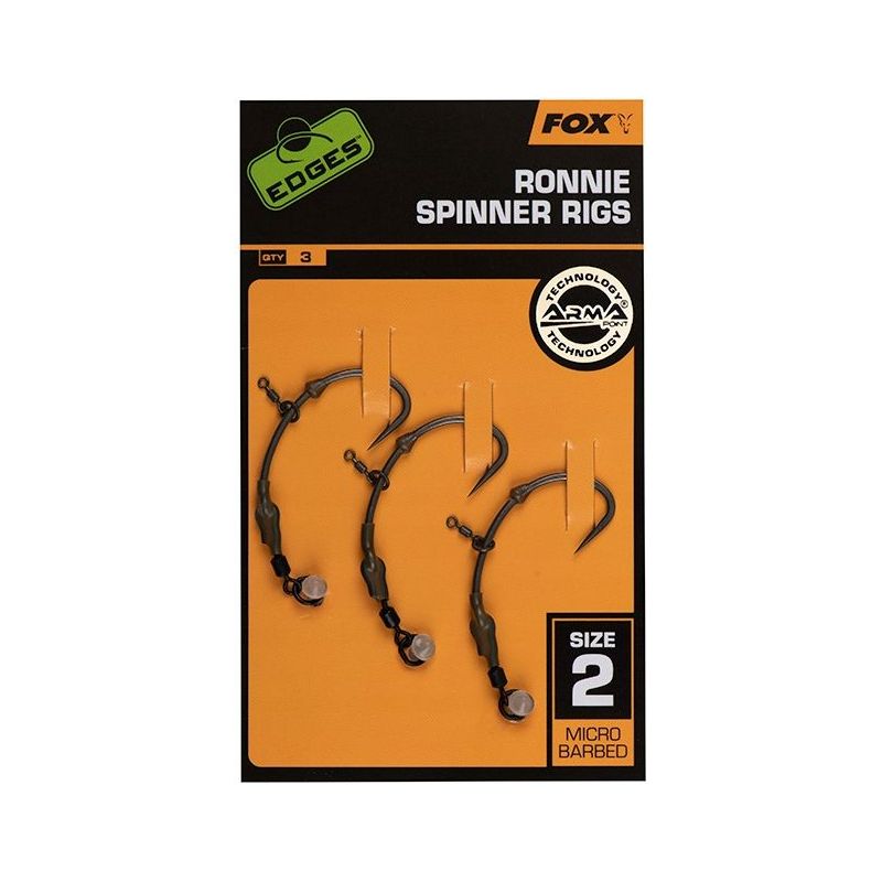 PRZYPON FOX HAKI RONNIE MED CURVE HACZYK 2 3szt PRZYPON FOX HAKI RONNIE MED CURVE HACZYK 2 3szt