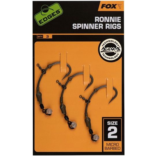 PRZYPON FOX HAKI RONNIE MED CURVE HACZYK 2 3szt PRZYPON FOX HAKI RONNIE MED CURVE HACZYK 2 3szt