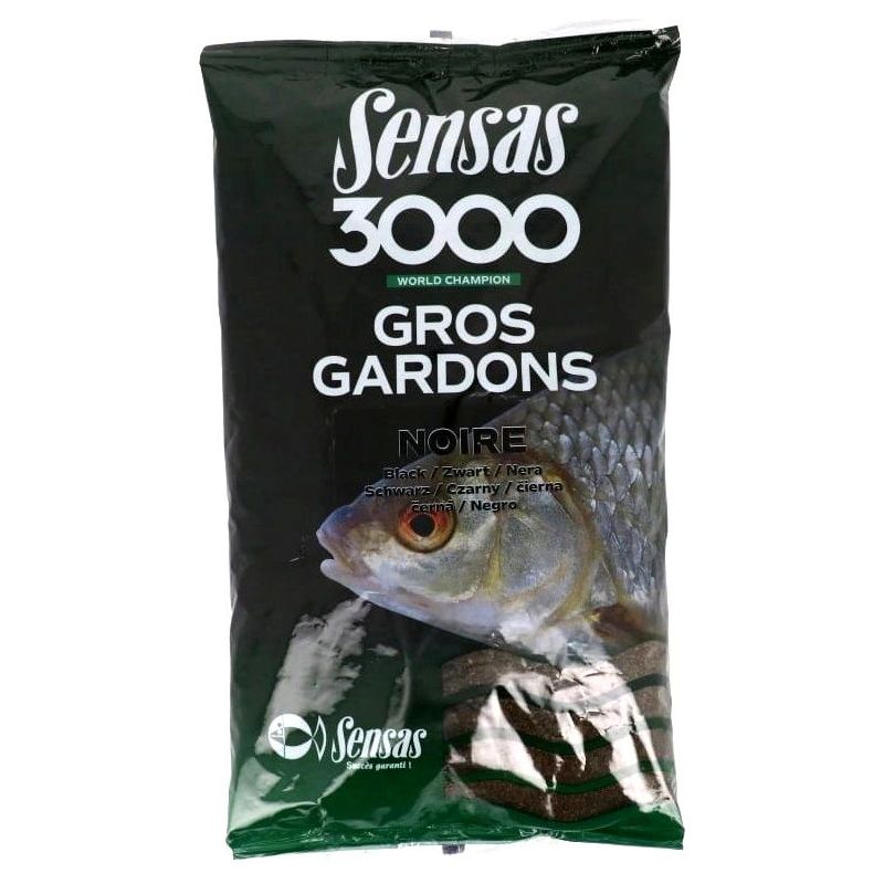 ZANĘTA SENSAS 3000 GROS GARDONS NOIRE 1kg ZANĘTA SENSAS 3000 GROS GARDONS NOIRE 1kg