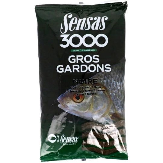 ZANĘTA SENSAS 3000 GROS GARDONS NOIRE 1kg ZANĘTA SENSAS 3000 GROS GARDONS NOIRE 1kg