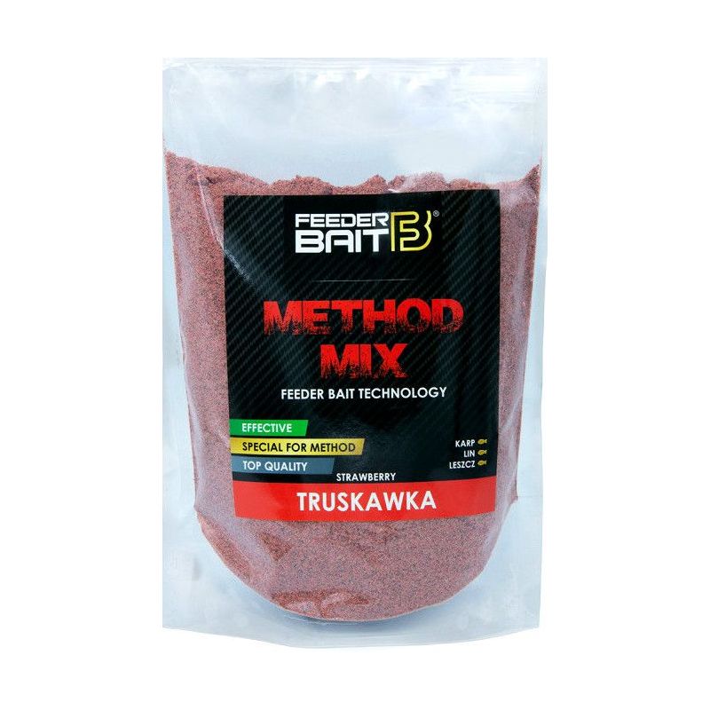 ZANĘTA FEEDER BAIT METHOD MIX TRUSKAWKA 800g ZANĘTA FEEDER BAIT METHOD MIX TRUSKAWKA 800g