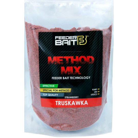 ZANĘTA FEEDER BAIT METHOD MIX TRUSKAWKA 800g ZANĘTA FEEDER BAIT METHOD MIX TRUSKAWKA 800g
