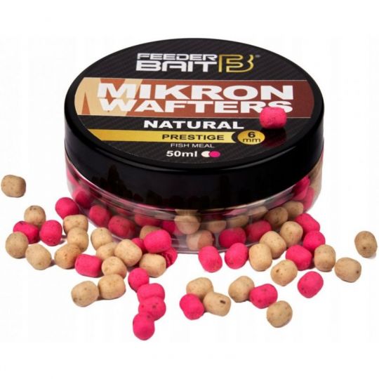 DUMBELLS FEEDER BAIT MIKRON WAFTERS NATURAL 6mm DUMBELLS FEEDER BAIT MIKRON WAFTERS NATURAL 6mm
