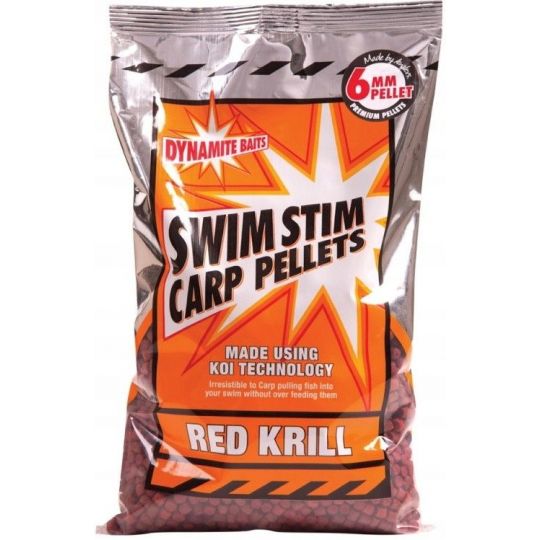 PELLET DYNAMITE BAITS SWIM STIM RED KRILL 6mm 900g PELLET DYNAMITE BAITS SWIM STIM RED KRILL 6mm 900g
