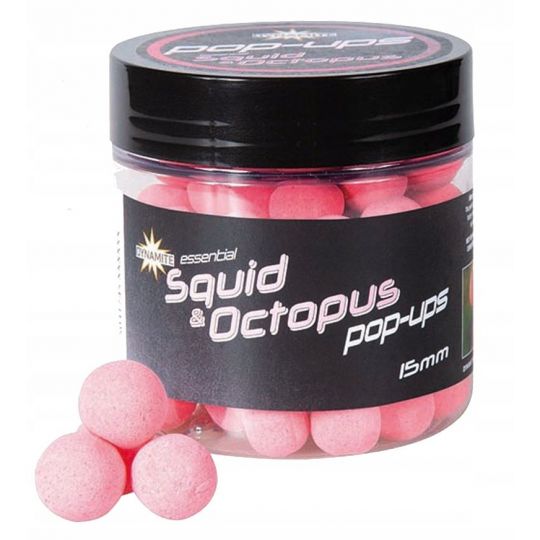 KULKI DYNAMITE SQUID OCTOPUS POP UP FLUORO 15mm KULKI DYNAMITE SQUID OCTOPUS POP UP FLUORO 15mm