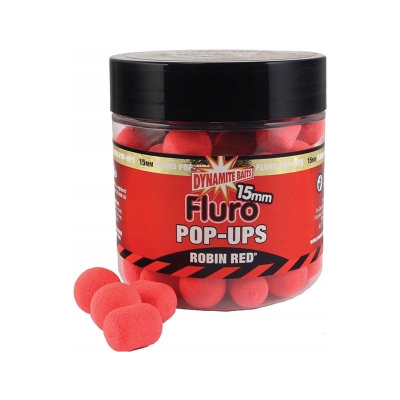 KULKI DYNAMITE BAITS ROBIN RED POP UP FLUORO 15mm KULKI DYNAMITE BAITS ROBIN RED POP UP FLUORO 15mm
