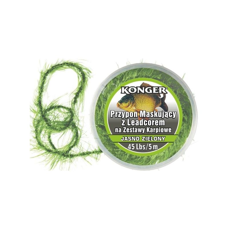 PRZYPON KARPIOWY KONGER MASKUJĄCY Z LEADCOREM 45lb PRZYPON KARPIOWY KONGER MASKUJĄCY Z LEADCOREM 45lb