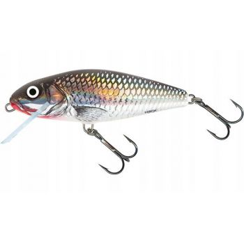 WOBLER SALMO PERCH PŁYWAJĄCY 12cm 36g HOLO GREY SH