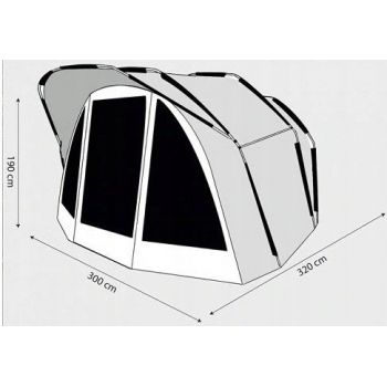 NAMIOT WĘDKARSKI ANACONDA CUSKY PRIME DOME 190