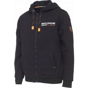 BLUZA SAVAGE GEAR URBAN ZIP HOODIE BLACK L ZAMEK
