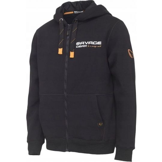 BLUZA SAVAGE GEAR URBAN ZIP HOODIE BLACK L ZAMEK BLUZA SAVAGE GEAR URBAN ZIP HOODIE BLACK L ZAMEK