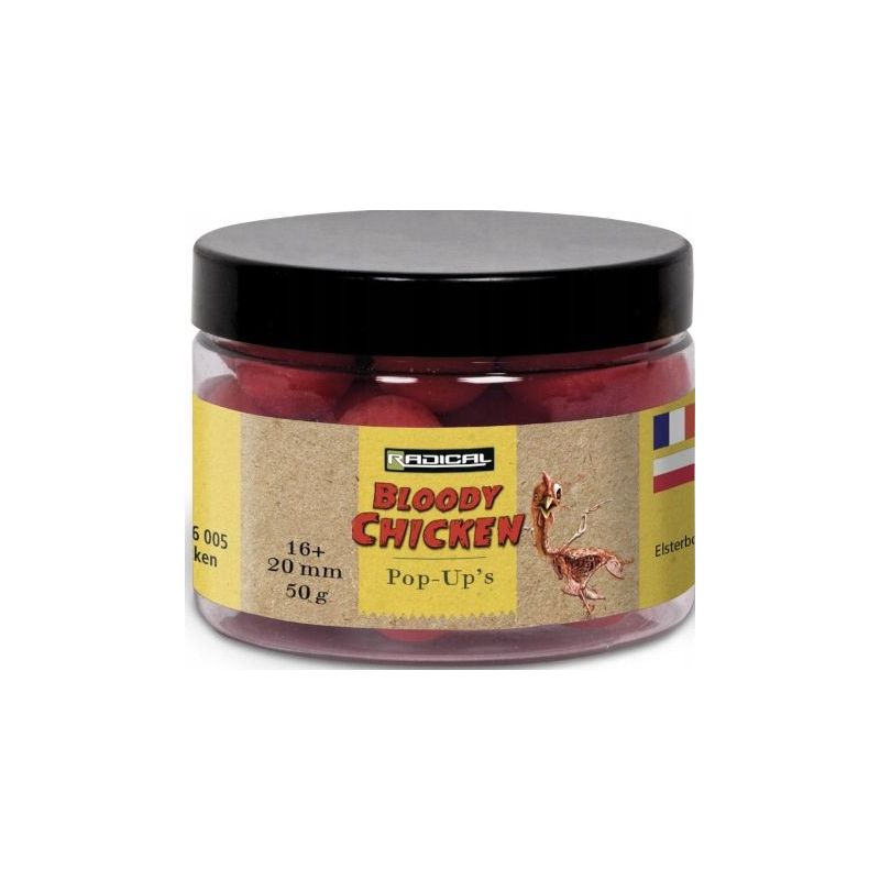 KULKI RADICAL BLOODY CHICKEN POP UPS 16mm 20mm KULKI RADICAL BLOODY CHICKEN POP UPS 16mm 20mm