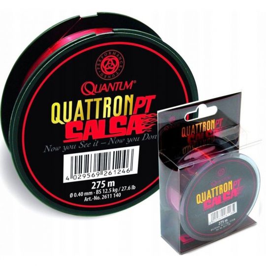 ŻYŁKA QUANTUM QUATTRON SALSA 275m 0,22mm 4,50kg ŻYŁKA QUANTUM QUATTRON SALSA 275m 0,22mm 4,50kg