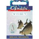 HACZYKI WIĄZANE GAMAKATSU BREAM RED 0,12mm 16