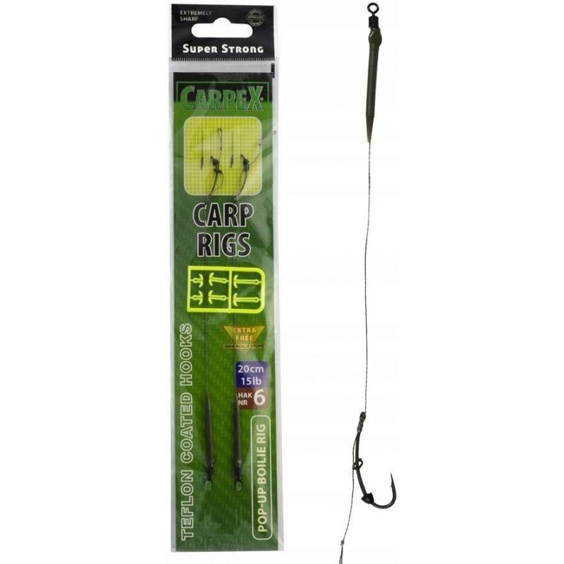 PRZYPON KARPIOWY ROBINSON POP-UP 20cm 15lbs HAK 6