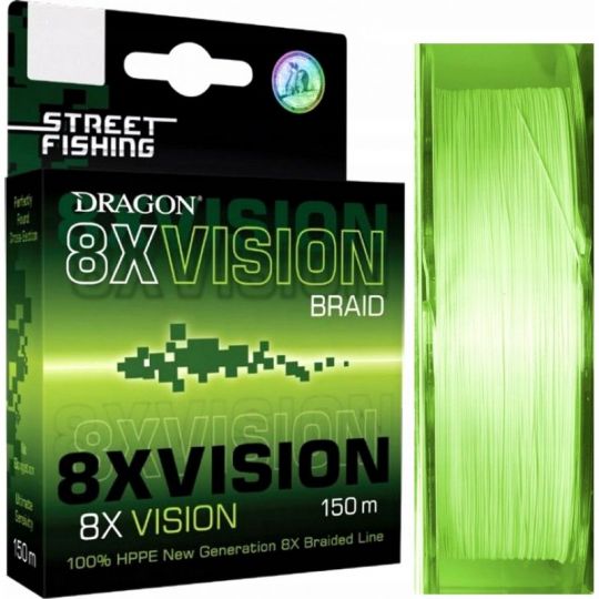 PLECIONKA DRAGON STREET 8X VISION 150m 0,18mm FLUO