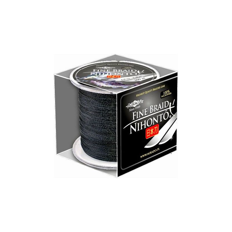 PLECIONKA NIHONTO FINE BRAID BLACK 0,12mm 300m PLECIONKA NIHONTO FINE BRAID BLACK 0,12mm 300m