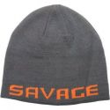 CZAPKA SAVAGE GEAR ZIMOWA LOGO BEANIE GREY ORANGE