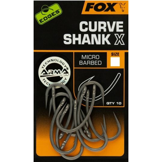 Fox Edges Curve Shank X Size 4 - haki karpiowe Fox Edges Curve Shank X Size 4 - haki karpiowe
