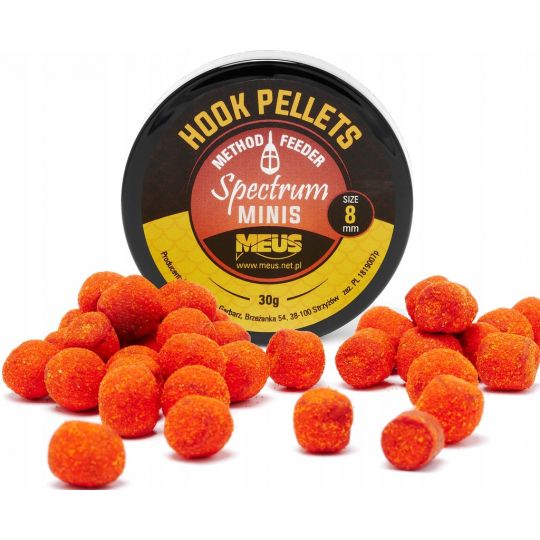 PELLET MEUS HOOK SPECTRUM MINIS 12MM POMARA MAKREL PELLET MEUS HOOK SPECTRUM MINIS 12MM POMARA MAKREL
