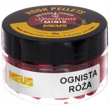 PELLET MEUS HOOK SPECTRUM MINIS 12MM OGNISTA RÓŻA