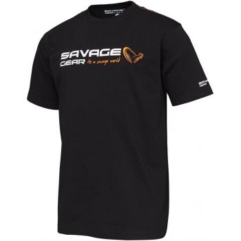 Koszulka T-Shirty Savage Gear Signature Logo Black