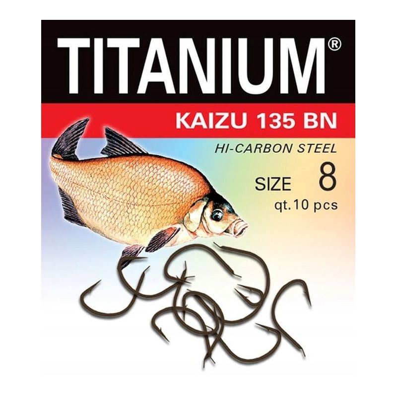 HACZYKI ROBINSON TITANIUM KAIZU ROZ. 8 10szt ŁOPAT HACZYKI ROBINSON TITANIUM KAIZU ROZ. 8 10szt ŁOPAT
