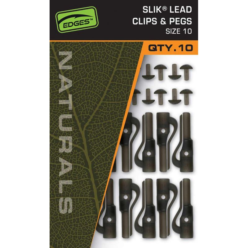 BEZPIECZNY KLIPS FOX NATURALS SLIK LEAD CLIPS 10 BEZPIECZNY KLIPS FOX NATURALS SLIK LEAD CLIPS 10