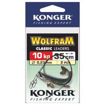 PRZYPON KONGER WOLFRAM 20cm 10kg 2szt