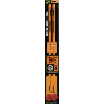 PRZYPON FOX CURVE SHORT CAMOTEX SEMI STIFF 6 20lb