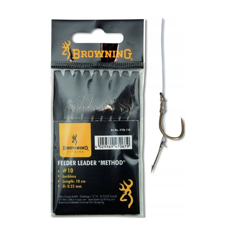 PRZYPON BROWNING FEEDER LEADER METHOD 12 IGŁA PRZYPON BROWNING FEEDER LEADER METHOD 12 IGŁA
