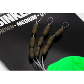 STOPERY DOCIĄŻAJĄCE KORDA SINKERS GREEN MEDIUM