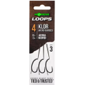 PRZYPONY KORDA KLOR LOOP RIGS BARBLESS 4  30LB