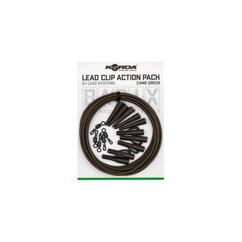 ZESTAW KORDA BASIX LEAD CLIP ACTION PACK 5X ZESTAW KORDA BASIX LEAD CLIP ACTION PACK 5X