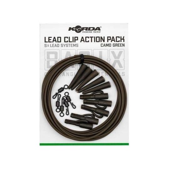 ZESTAW KORDA BASIX LEAD CLIP ACTION PACK 5X ZESTAW KORDA BASIX LEAD CLIP ACTION PACK 5X