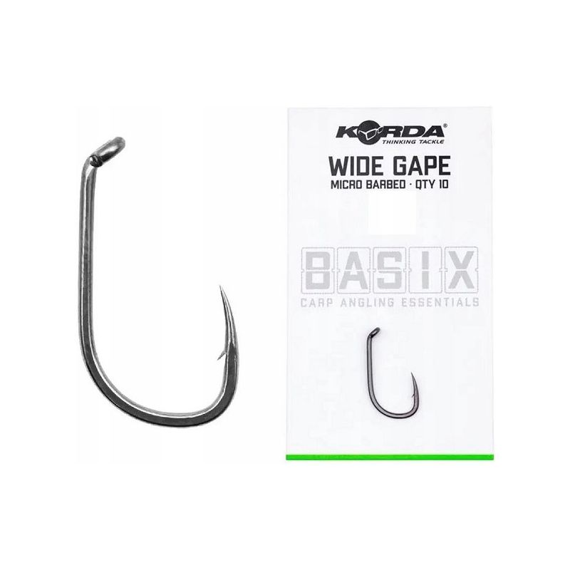 Korda - Basix Wide Gape Rozm. 6 - haczyki karpiowe Korda - Basix Wide Gape Rozm. 6 - haczyki karpiowe
