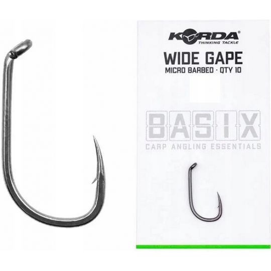 Korda - Basix Wide Gape Rozm. 6 - haczyki karpiowe Korda - Basix Wide Gape Rozm. 6 - haczyki karpiowe