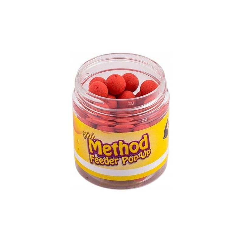 BANDIT CARP Kulki Pup Up Method Mini Truskawka 8mm BANDIT CARP Kulki Pup Up Method Mini Truskawka 8mm