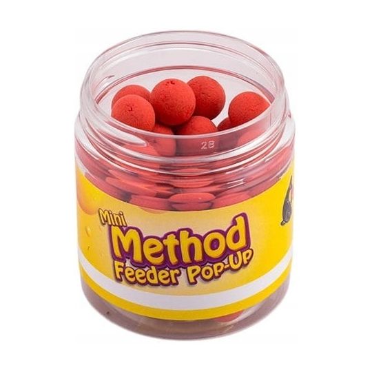 BANDIT CARP Kulki Pup Up Method Mini Truskawka 8mm BANDIT CARP Kulki Pup Up Method Mini Truskawka 8mm