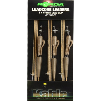 ZESTAW LEADCORE KORDA QC SWIVEL GRAVEL 100cm 3szt
