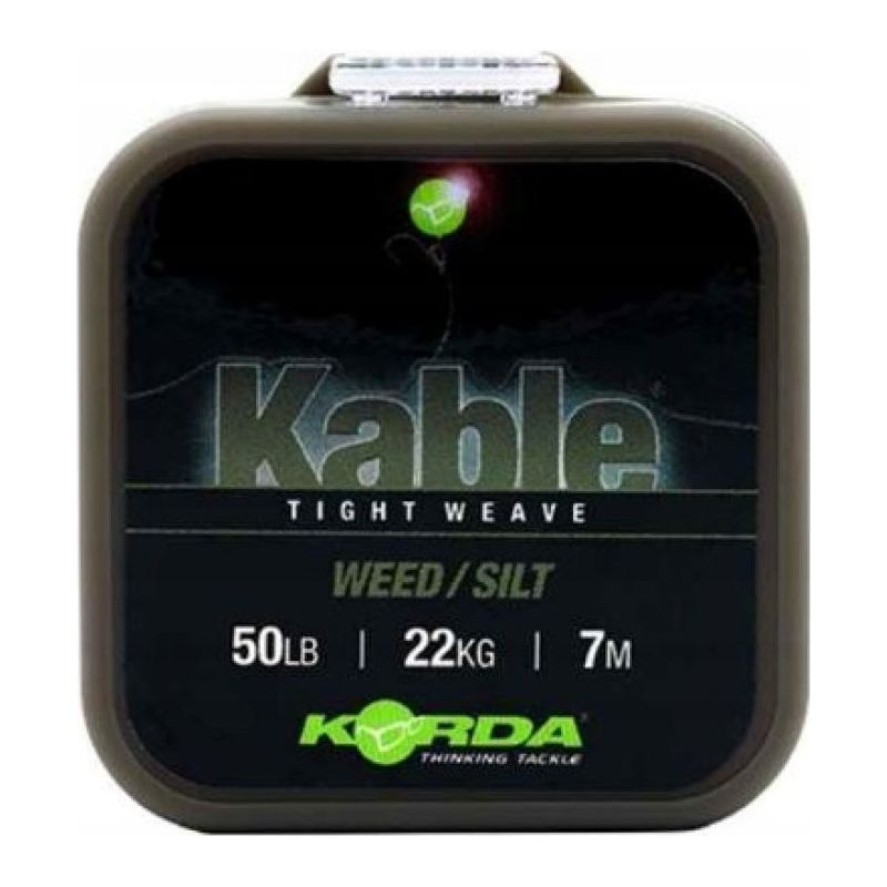 Korda Kable Tight Weave Leadcore Weed/SIlt 7m Korda Kable Tight Weave Leadcore Weed/SIlt 7m