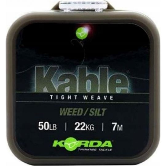Korda Kable Tight Weave Leadcore Weed/SIlt 7m Korda Kable Tight Weave Leadcore Weed/SIlt 7m
