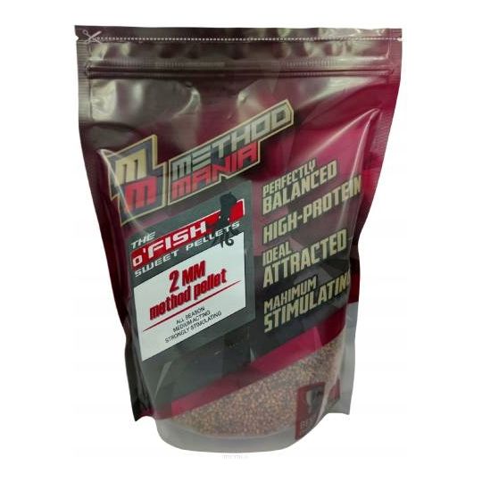 PELLET ZANĘTOWY METHOD MANIA 900g 2mm O'FISH SWEET PELLET ZANĘTOWY METHOD MANIA 900g 2mm O'FISH SWEET