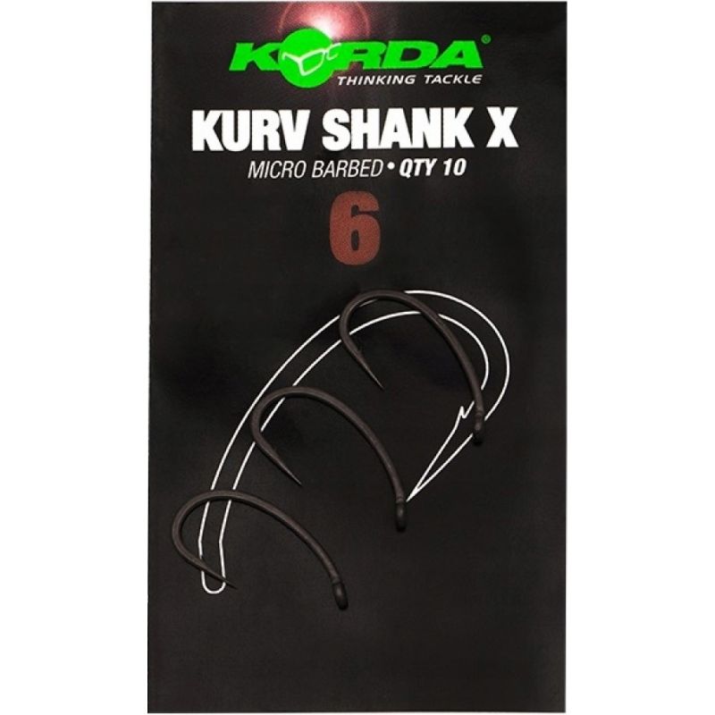 Korda Haczyki Karpiowe KurvShank X Size 6 Korda Haczyki Karpiowe KurvShank X Size 6