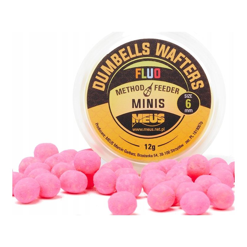 DUMBELLS MEUS WAFTERS FLUO 6mm MINIS KAŁAMARNICA DUMBELLS MEUS WAFTERS FLUO 6mm MINIS KAŁAMARNICA