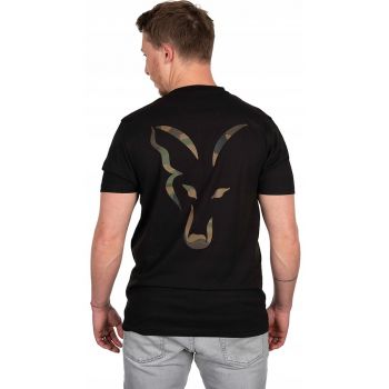 Koszulka FOX Black Large Print krótki rękaw r. XXL