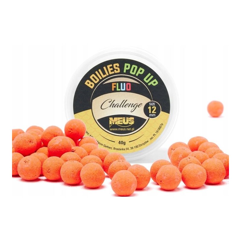 KULKI MEUS POP UP FLUO CHALLENGE 12MM RED KILLER KULKI MEUS POP UP FLUO CHALLENGE 12MM RED KILLER