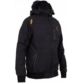 KURTKA FOX COLL BLACK ORANGE SHELL HOODIE S