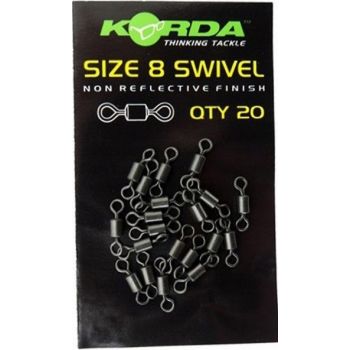 KORDA Swivels KRĘTLIK rozmiar 8 op. 20 szt